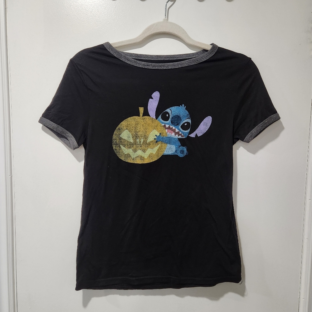 Lilo and Stitch Halloween Pumpkin Baby Tee